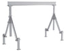 Vestil AHA-2-12-8-ALO Aluminum Adjustable Height Gantry Crane With Adjustable Leveling Option 12 ft. Wide X 8 ft. Max Usable 