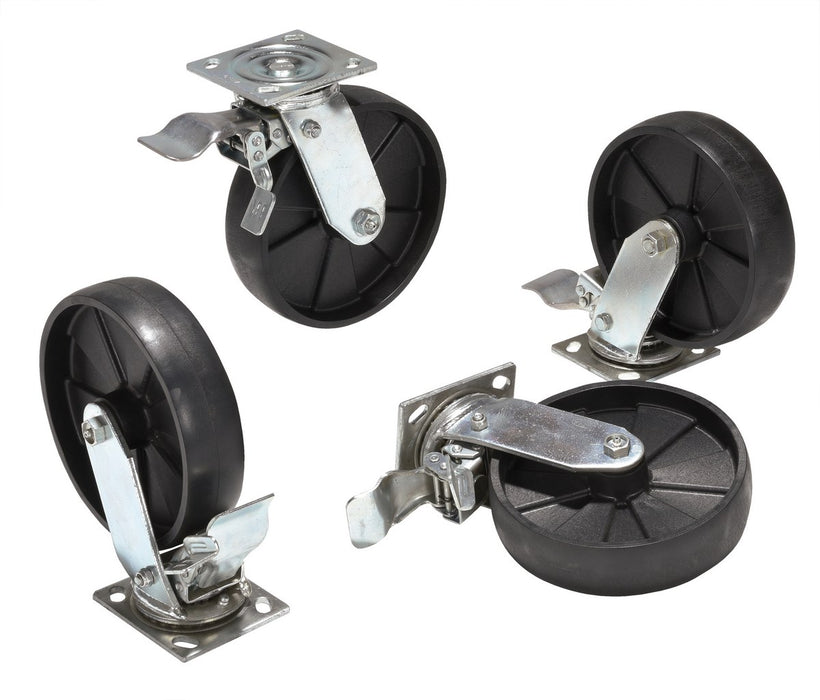Vestil AHA-2/4-TLC Glass Filled Nylon Total Locking Swivel Casters 8 in. x 2 in. For Aluminum Gantry Crane Models 2,000 lb. C