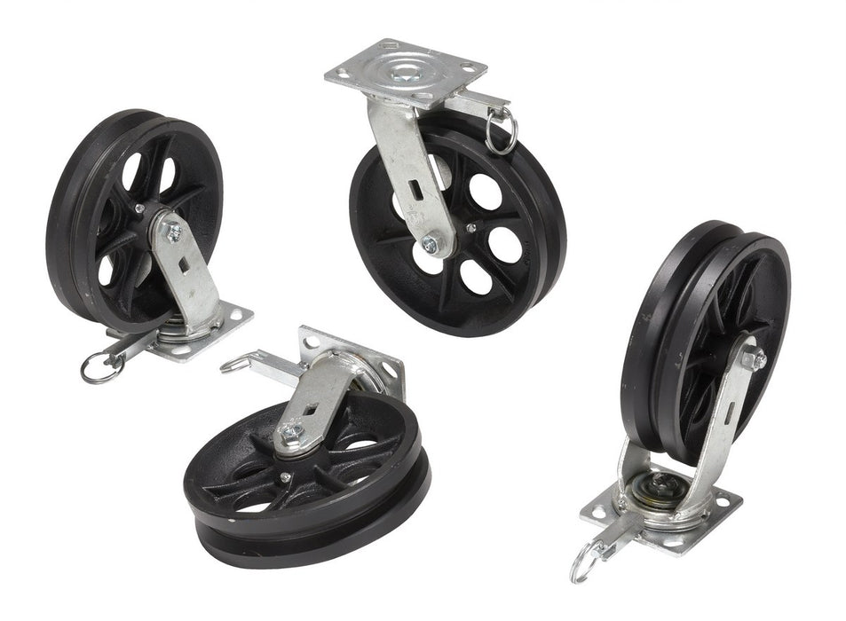 Vestil AHA-2/4-V cast iron swivel v-groove casters - view 2
