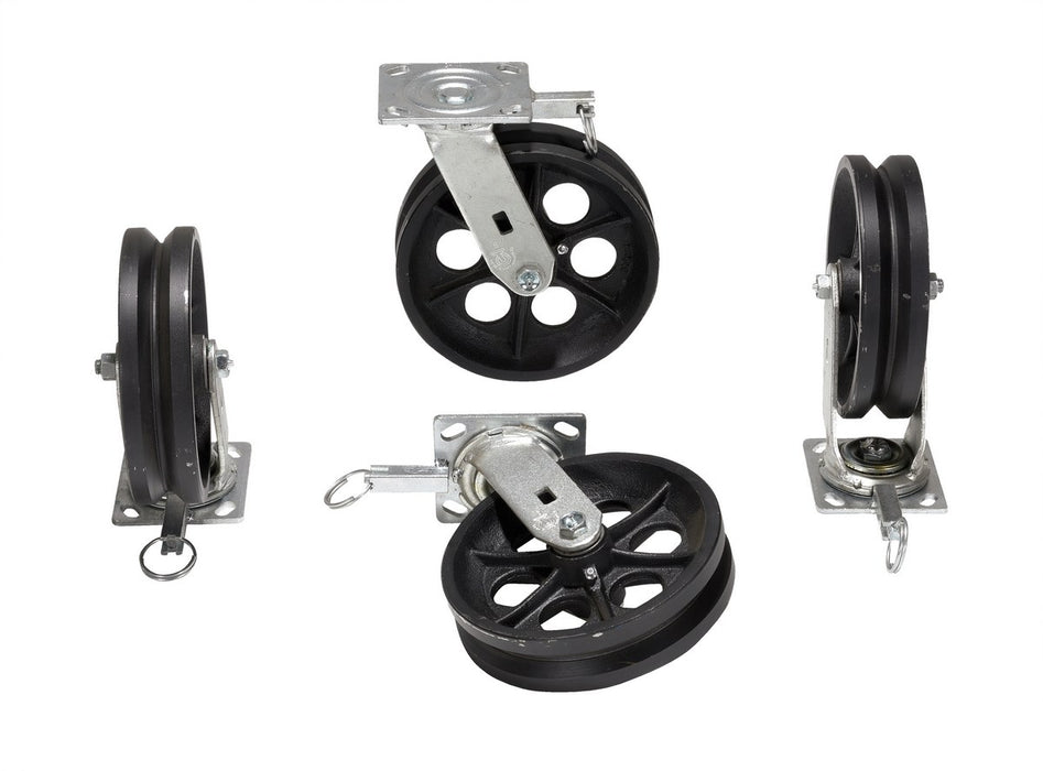 Vestil AHA-2/4-V cast iron swivel v-groove casters - view 3