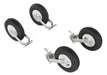 Vestil AHA-PNU-RF Pneumatic Rubber Casters 12 in. x 3-1/2 in. Swivel 4-Position Lock Casters 1,500 lb. Capacity Black/White