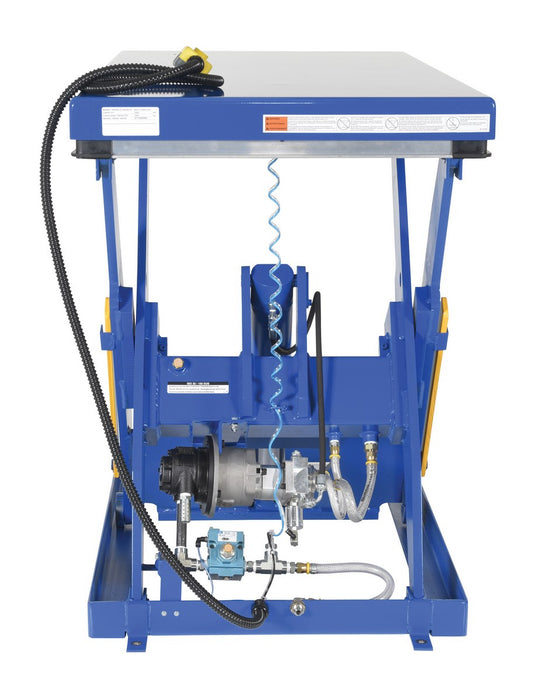 Vestil AHLT-3060-3-43 steel rotary air hydraulic scissor lift table - view 4