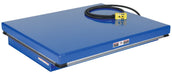 Vestil AHLT-4048-3-43 Steel Rotary Air Hydraulic Scissor Lift Table 40 in. x 48 in. 3,000 lb. Capacity Blue