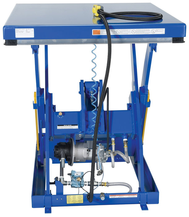 Vestil AHLT-4048-3-43 steel rotary air hydraulic scissor lift table - view 4