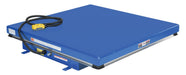 Vestil AHLT-4848-3-43 Steel Rotary Air Hydraulic Scissor Lift Table 48 in. x 48 in. 3,000 lb. Capacity Blue
