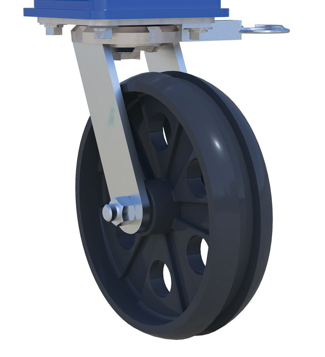 Vestil AHS-2-15-7-VG steel adjustable height gantry crane with v-groove cast iron - view 2