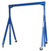 Vestil AHS-2-20-12 Steel Adjustable Height Gantry Crane with Glass Filled Nylon Casters 20 ft.Wide x 12 ft. Max Usable Height