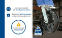 Vestil AHS-2-20-14-VG steel adjustable height gantry crane with v-groove cast iron feature overview 2