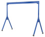 Vestil AHS-4-15-12-VG Steel Adjustable Height Gantry Crane with V-Groove Ductile Steel Casters 15 ft. Wide x 12 ft. Max Usabl