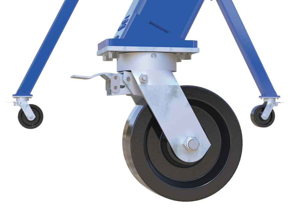 Vestil AHS-8-15-10-TLC steel adjustable height gantry crane with total locking phenolic - view 2