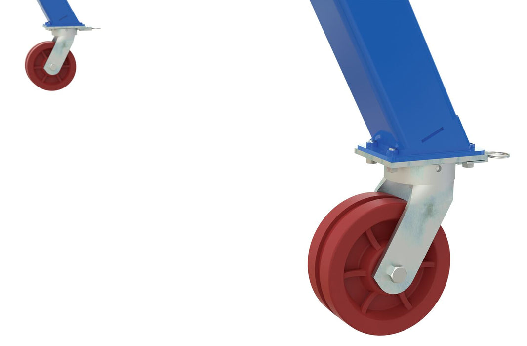 Vestil AHS-8-15-10-VG steel adjustable height gantry crane with v-groove cast iron - view 2