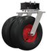 Vestil AHS-PNU-DT-RF Pneumatic Rubber Dual Tire 15-1/2 in. x 5-7/8 in. Wheel For Steel Adjustable Height Gantry Cranes 1,000 