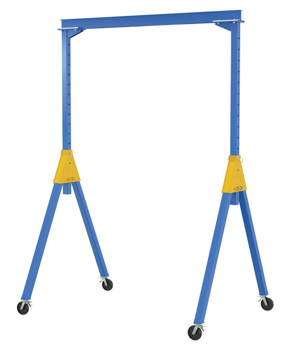 Vestil AHSN-2-15-16-TLC Steel Knock-Down Adjustable Height Gantry Crane with Total Locking Glass Filled Nylon Casters 15 ft. 