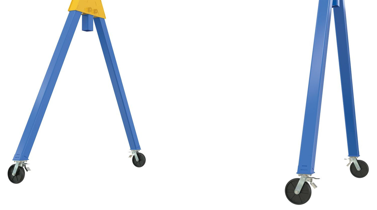 Vestil AHSN-4-10-14-TLC steel knock-down adjustable height gantry crane with total locking - view 2