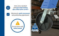 Vestil AHSN-4-15-7-TLC steel knock-down adjustable height gantry crane with total locking feature overview 1