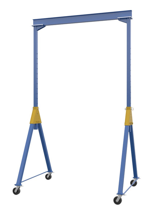 Vestil AHSN-6-10-16 Steel Knock-Down Adjustable Height Gantry Crane with Phenolic Casters 10 ft.Wide x 16 ft. Max Usable Heig