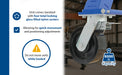 Vestil AHSN-8-15-7-TLC steel knock-down adjustable height gantry crane with total locking feature overview 1