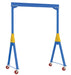 Vestil AHSN-8-15-9-VG Steel Knock-Down Adjustable Height Gantry Crane with V-Groove Ductile Steel Casters 15 ft. Wide x 9 ft.