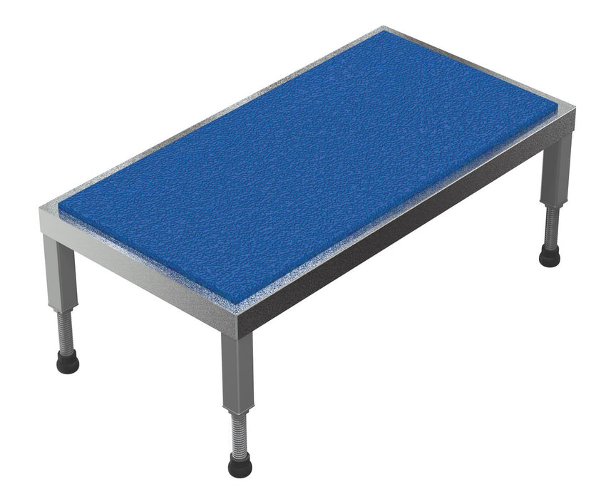 Vestil AHT-H-2436-SS Stainless Steel Adjustable Work-Mate Stand 36 in. x 24 in. x 10-1/2 in. 500 lb. Capacity Silver