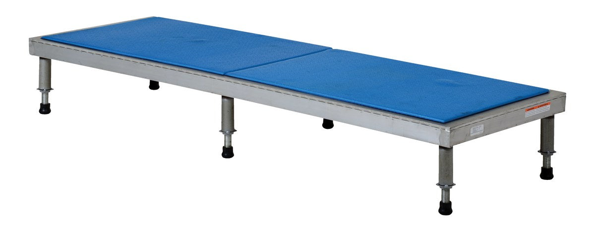 Vestil AHT-H-2472-SS Stainless Steel Adjustable Work-Mate Stand 72 in. x 24 in. x 10-1/2 in. 500 lb. Capacity Silver