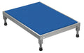 Vestil AHT-L-2436-SS Stainless Steel Adjustable Work-Mate Stand 36 in. x 24 in. x 6-3/4 in. 500 lb. Capacity Silver