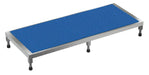 Vestil AHT-L-2460-SS Stainless Steel Adjustable Work-Mate Stand 60 in. x 24 in. x 6-3/4 in. 500 lb. Capacity Silver