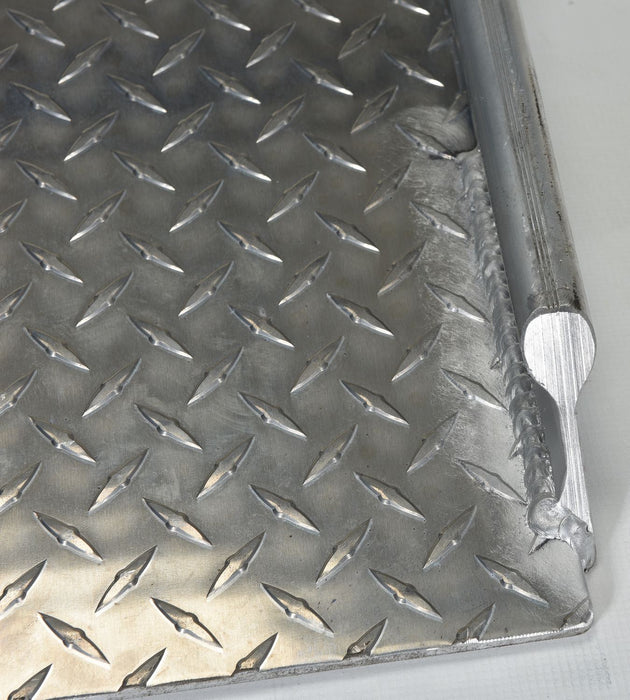 Vestil AHTD-3036 aluminum diamond tread hand truck dock board with curbs - view 5