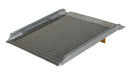 Vestil AHTD-3036 aluminum diamond tread hand truck dock board with curbs - view 2