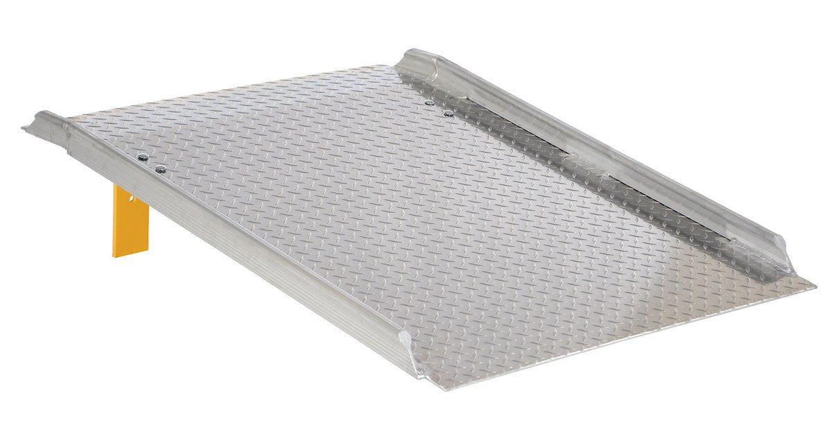 Vestil AHTD-3648 Aluminum Diamond Tread Hand Truck Dock Board with Curbs 47-7/8 in. x 37-1/4 in. x 10-3/16 in. 800 lb. Capaci
