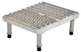 Vestil AHW-H-1936-SS Stainless Steel Adjustable Work-Mate Stand 35-1/4 in. x 19 in. x 10-1/2 in. 500 lb. Capacity Silver