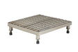 Vestil AHW-L-2424-SS Stainless Steel Adjustable Work-Mate Stand 23-1/2 in. x 24 in. x 6-3/4 in. 500 lb. Capacity Silver