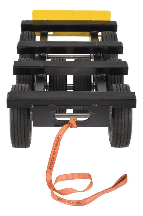 Vestil ALL-T-D8W-1400 steel eight wheel all-terrain dolly - view 3