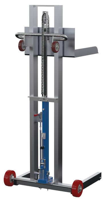 Vestil ALLPH-500-FWFL aluminum low profile lite load lift with foot pump - view 2
