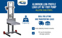 Vestil ALLPW-500-FWFL aluminum low profile lite load lift with winch fixed feature overview 2