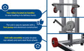 Vestil ALLPW-500-FWFL aluminum low profile lite load lift with winch fixed feature overview 3