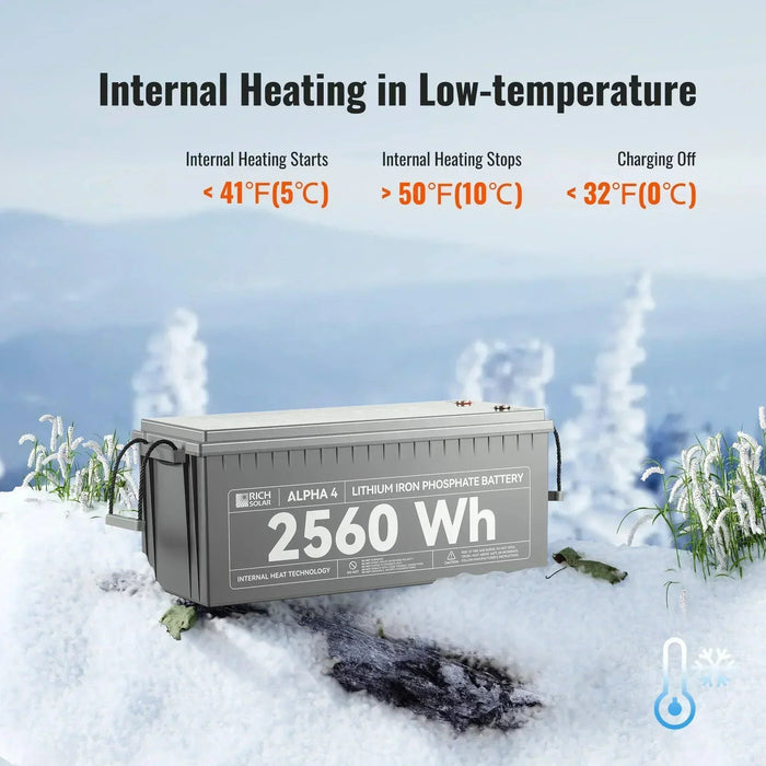 Green Vista Living Rich Solar ALPHA 4 | 24V 100Ah LiFePO4 Battery | Powerful 12V Lithium... Power Station - Dimensions