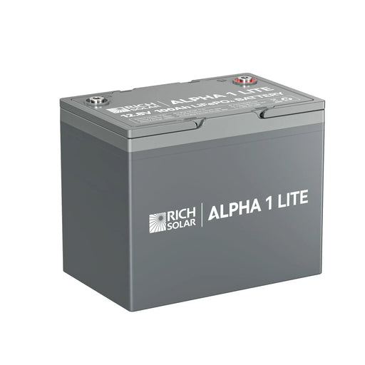 Green Vista Living Rich Solar ALPHA 1 LITE | 12V 100Ah LiFePO4 Battery | Lightweight 12V Lithium Battery... Power Station