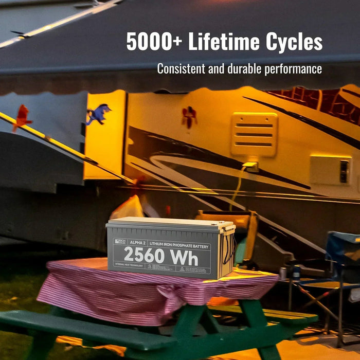 Green Vista Living Rich Solar ALPHA 2 | 12V 200Ah LiFePO4 Battery | Powerful 12V Lithium Battery... Power Station - View 11