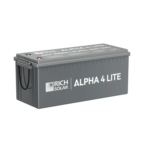 Green Vista Living Rich Solar ALPHA 4 LITE | 24V 100Ah LiFePO4 Battery | Fast-Charging 24V Lithium Battery... Power Station