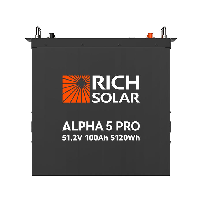 Green Vista Living Rich Solar ALPHA 5 PRO 51.2V 100Ah LiFePO4 Battery Premium 48V Server Rack... Power Station - View 13