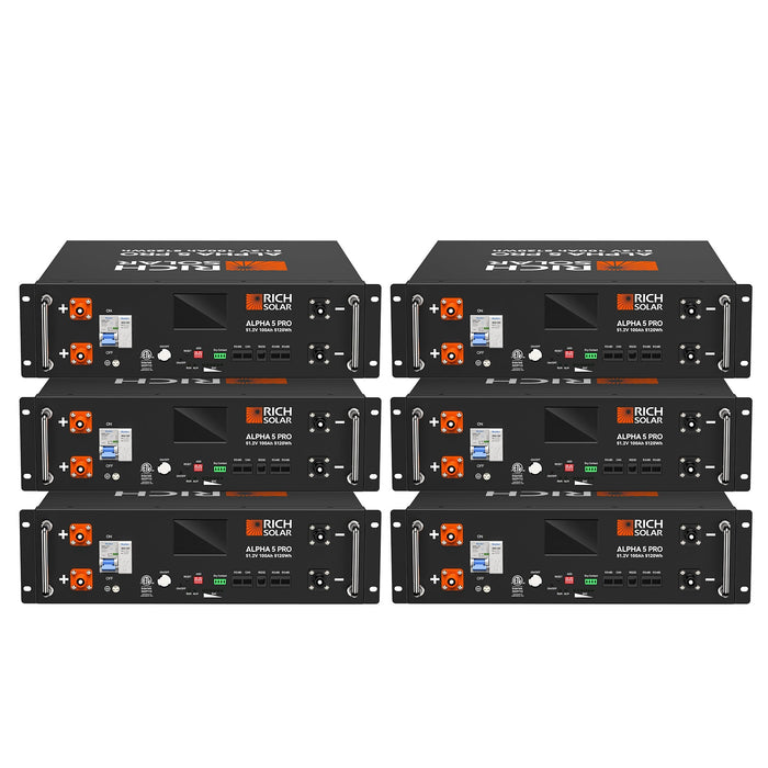 Green Vista Living Rich Solar ALPHA 5 PRO 51.2V 100Ah LiFePO4 Battery Premium 48V Server Rack... Power Station - View 18