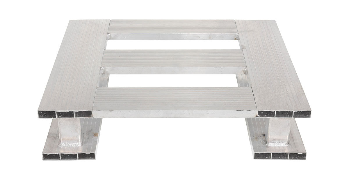 Vestil AP-2424-SB aluminum half skid bottom pallet - view 3