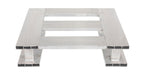 Vestil AP-2424-SB aluminum half skid bottom pallet - view 3