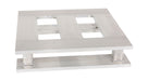 Vestil AP-2424-SB aluminum half skid bottom pallet - view 4