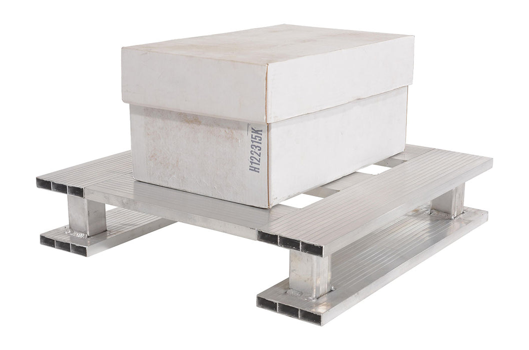 Vestil AP-2424-SB aluminum half skid bottom pallet - view 6