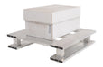 Vestil AP-2424-SB aluminum half skid bottom pallet - view 6