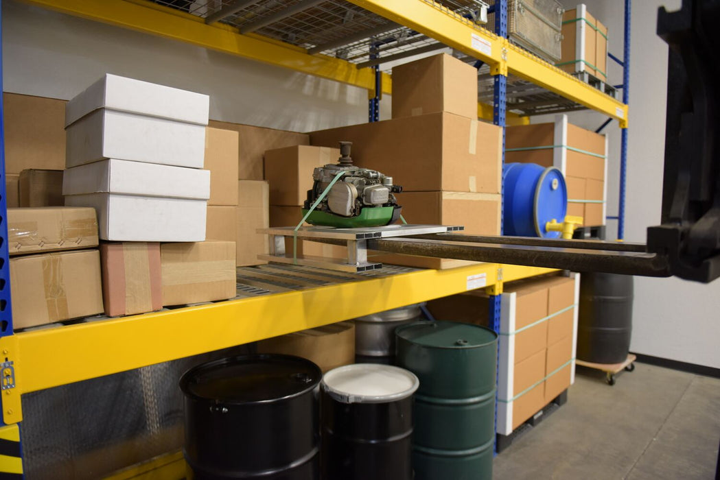Vestil AP-2424-SB aluminum half skid bottom pallet - view 8
