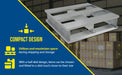Vestil AP-2424 aluminum heavy duty half pallet feature overview 2