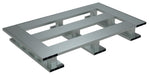 Vestil AP-3624-SB Aluminum Half Skid Bottom Pallet 23-7/8 in. x 35-7/8 in. x 5-1/16 in. 4,000 lb. Capacity Silver