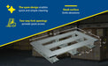 Vestil AP-4024-SB aluminum skid bottom half pallet feature overview 3